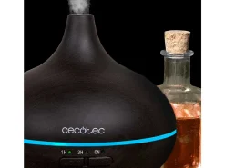 Humidificador Cecotec Pure Aroma 150 Yin luz LED 150ml negro