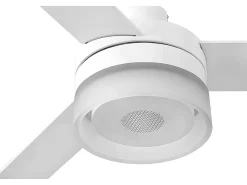 Ice Led Speaker Con Altavoz, Ventilador Led Integrado Blanco