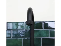 Indus mezclador para fregadero negro mate Essebagno