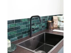 Indus mezclador para fregadero negro mate Essebagno