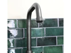 Indus mezclador para fregadero gris metalizado Essebagno