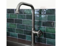 Indus mezclador para fregadero gris metalizado Essebagno