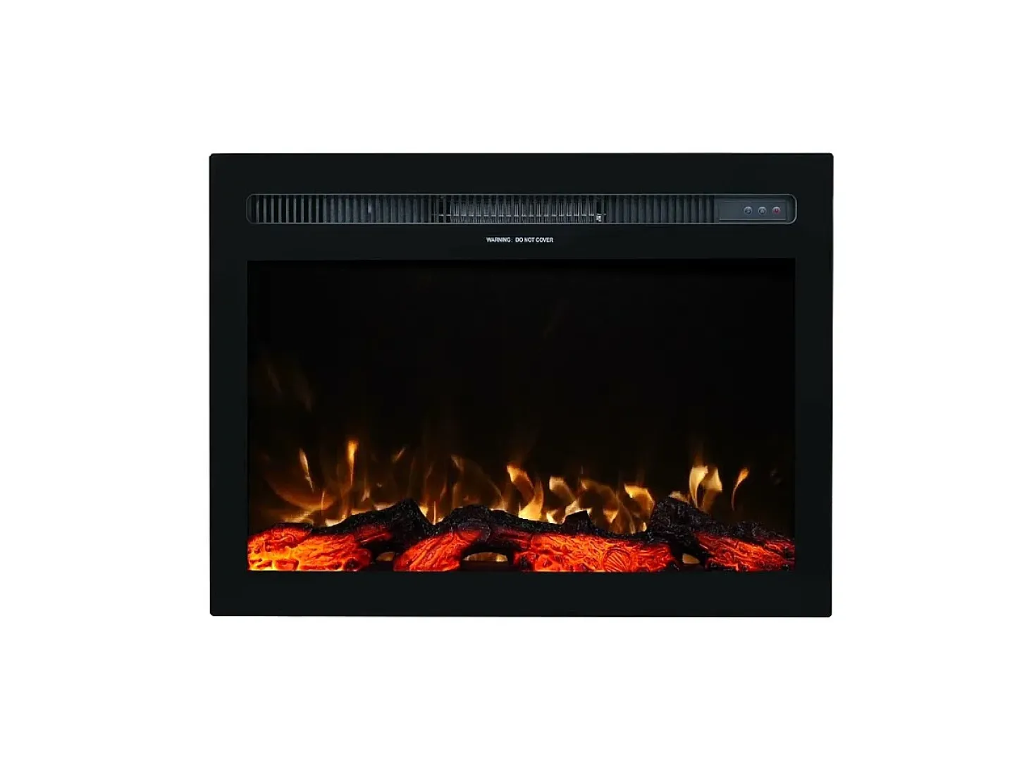 Insert eléctrico INFINITY para chimenea eléctrica - fuego premium - empotrada - 76x14x50 cm - chimenea LED con calefacción 750/1500 W
