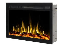 Insert eléctrico INFINITY para chimenea eléctrica - fuego premium - empotrada - 66x14x50 cm - chimenea LED con calefacción 750/1500 W