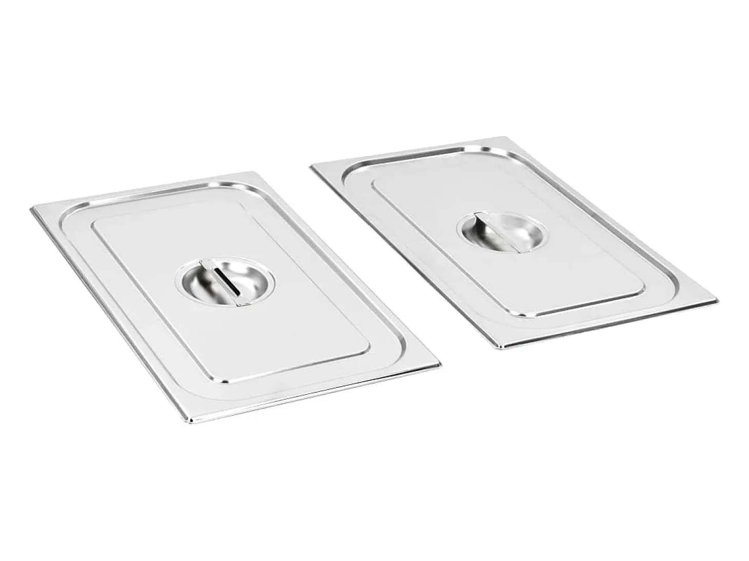 Ishpeming Tapas para bandejas Gastronorm 1/1 acero inoxidable 2 unidades