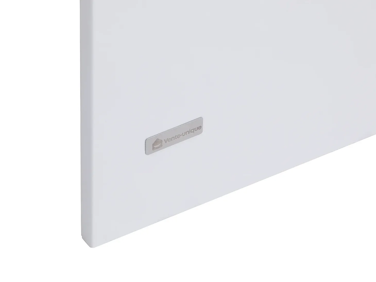 Isla central de cocina con almacenamiento en MDF - Blanco y natural - HELOMY