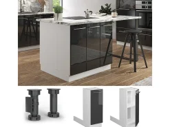 Isla de cocina antracita alto brillo 30x70x82 fame-line