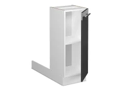Isla de cocina antracita alto brillo 30x70x82 fame-line
