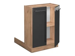 Isla de cocina antracita alto brillo 60x30x82 fame-line