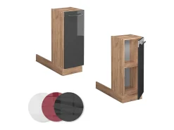Isla de cocina antracita alto brillo 30x70x82 fame-line