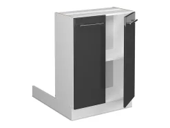 Isla de cocina antracita alto brillo 60x30x82 fame-line