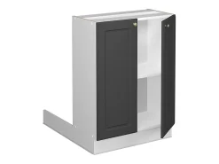 Isla de cocina antracita-oro landhaus 60x30x82 fame-line