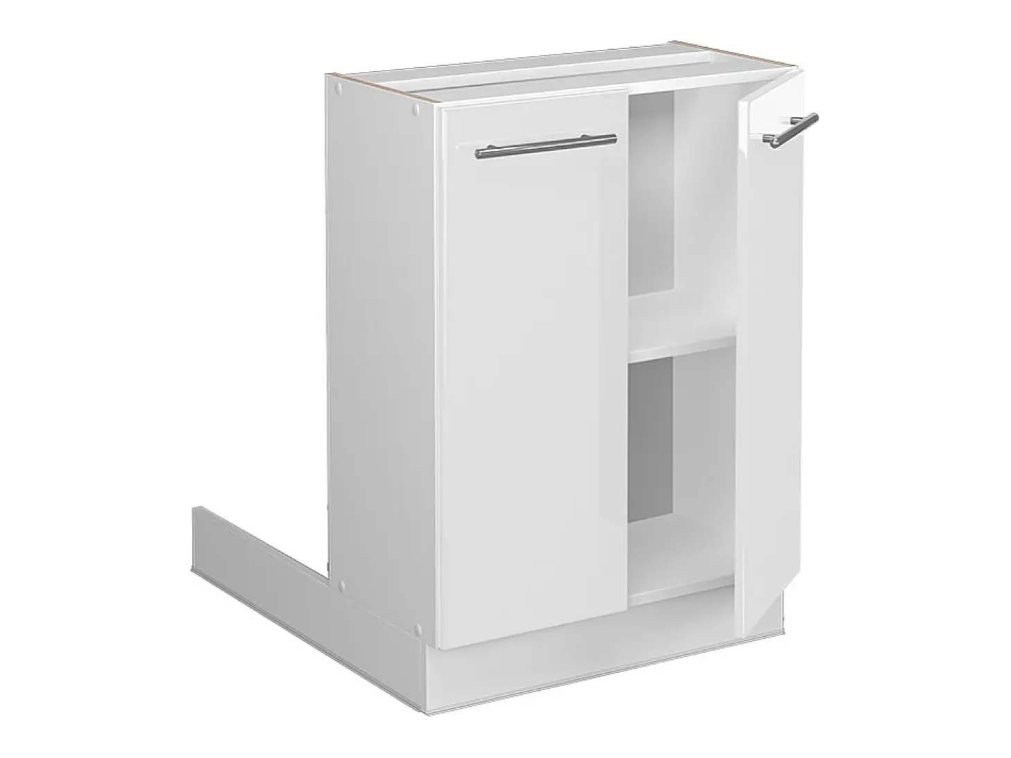 Isla de cocina blanco alto brillo 60x30x82 fame-line