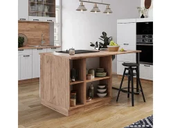 Isla de cocina blanco casa de campo 90x60x82 fame-line