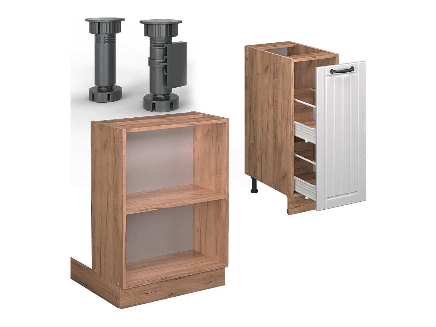 Isla de cocina blanco casa de campo 90x60x82 fame-line