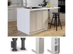 Isla de cocina grisbeige 30x70x82 fame-line