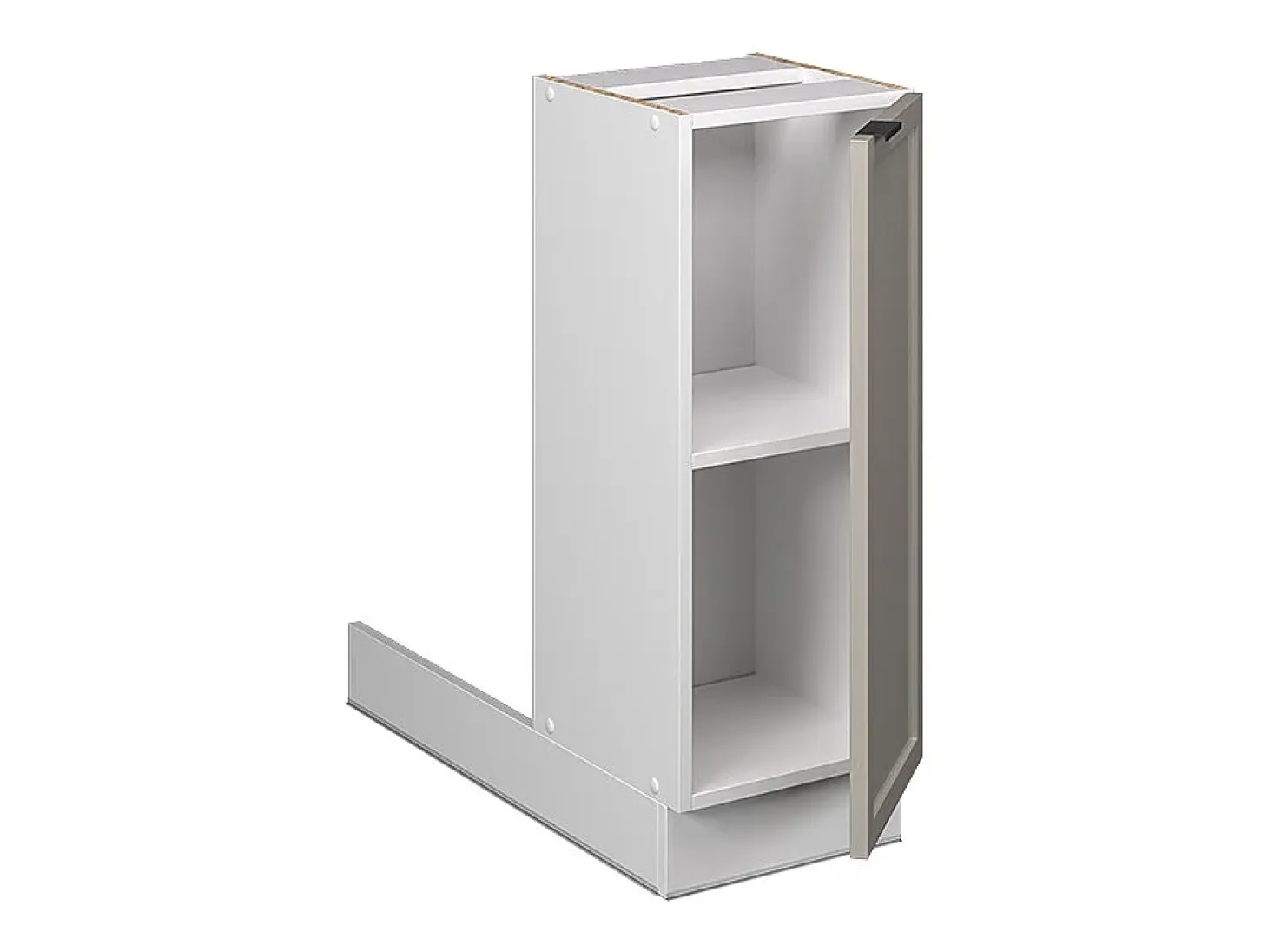 Isla de cocina grisbeige 30x70x82 fame-line