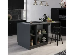 Isla de cocina rayas negras 90x60x82 fame-line
