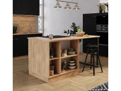 Isla de cocina rayas negras 90x60x82 fame-line