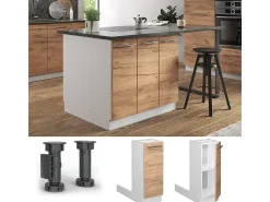 Isla de cocina roble dorado 30x70x82 fame-line