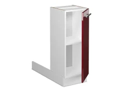 Isla de cocina rojo burdeos alto brillo 30x70x82 fame-line