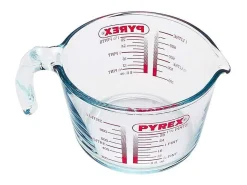 Jarra medidora Classic Pyrex con tapa 1L vidrio rojo