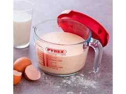 Jarra medidora Classic Pyrex con tapa 1L vidrio rojo