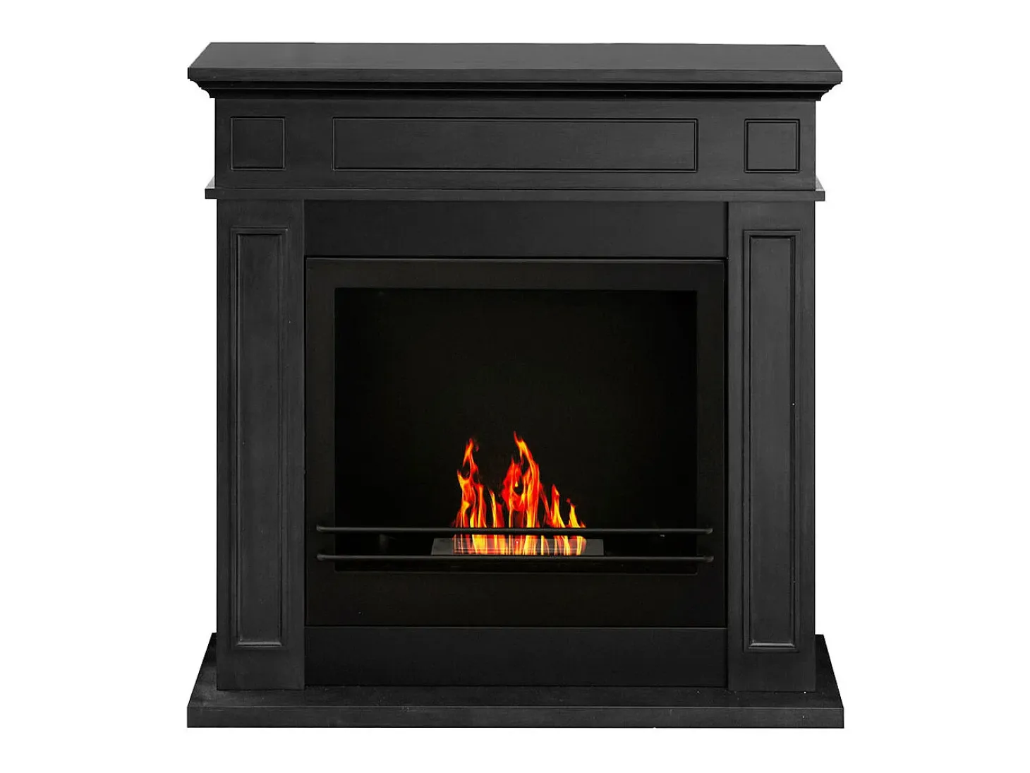 JEFFERSON Chimenea de bioetanol de suelo negra L 89,5 x H 90,5 x P 28