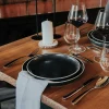 Juego de 6 Platos Planos Aster Granit 26 cm - Médard de Noblat
