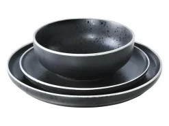 Juego de 6 Platos Planos Aster Granit 26 cm - Médard de Noblat
