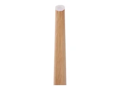 Juego de 4 sillas - Patas de metal - Cojines de polipiel - Beige-marrón