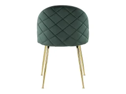 Juego de 2 sillas - Terciopelo y metal dorado - Verde. MELBOURNE