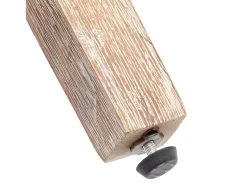 Juego de 4 sillas acolchadas de terciopelo - estructura de madera maciza - beige