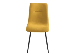 Juego de 2 sillas amarillas "Nymara" con estructura negra cm 45x59 90h