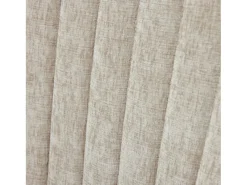 Juego de 2 sillas beige con patas doradas, chenilla flocada en rayón