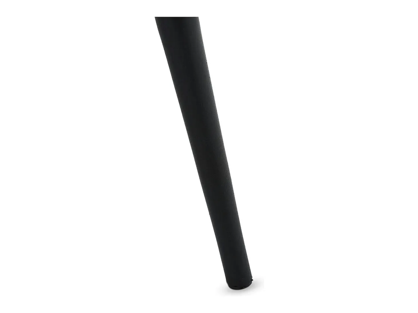 Juego de 2 sillas con brazos Maria - Piel sintética y metal - Negro