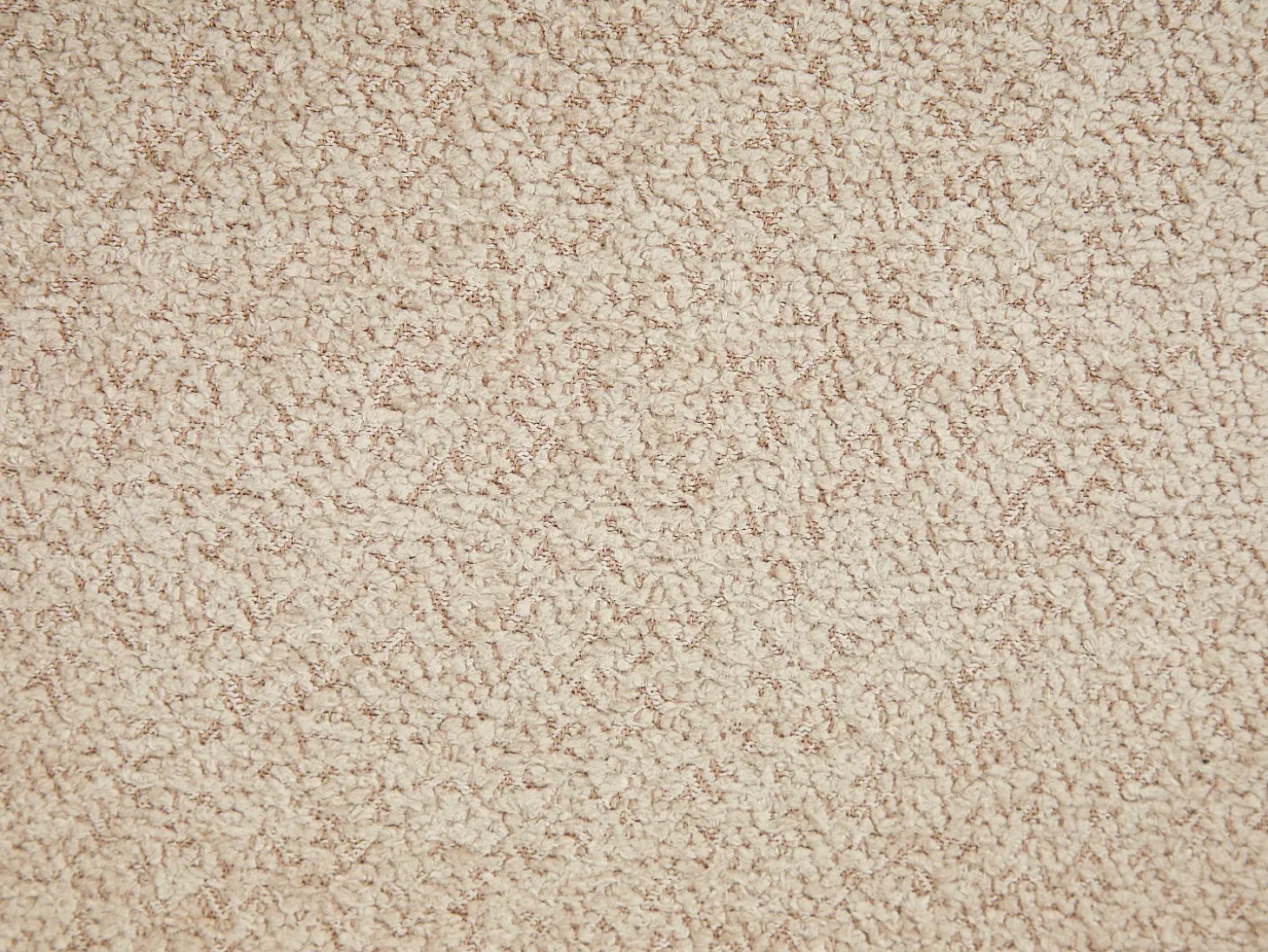 Juego de 2 sillas con reposabrazos de tejido bouclé y madera de hevea - Topo y natural - VALENYO