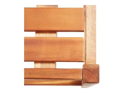 Juego de 2 sillas de bar de madera maciza de acacia