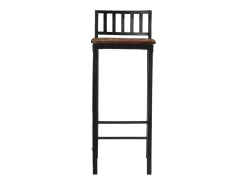 Juego de 2 sillas de bar de madera maciza recuperada