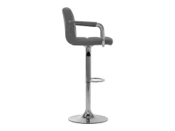 Juego de 2 sillas de bar de tela gris claro