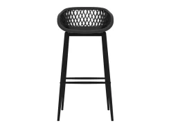 Juego de 4 sillas de bar negras