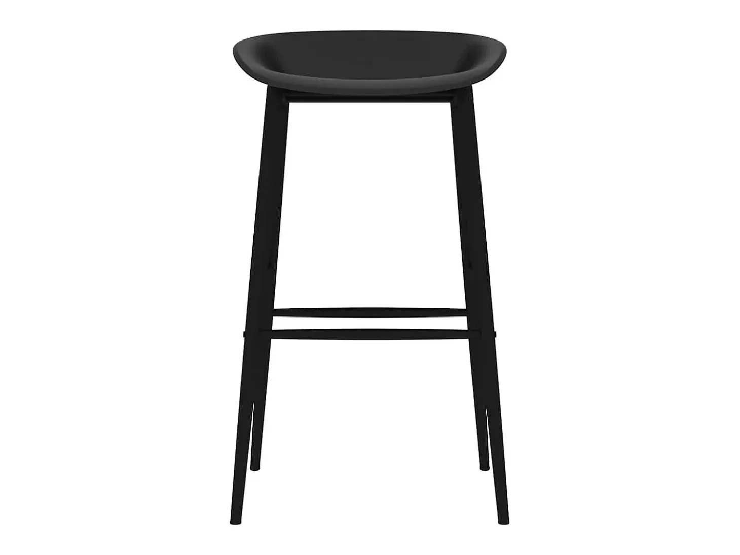 Juego de 4 sillas de bar negras