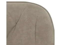 Juego de 2 sillas de comedor giratorias de terciopelo gris claro