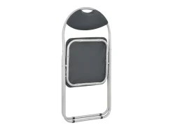 Juego de 6 Sillas de comedor plegables cuero sintético negro ES261281
