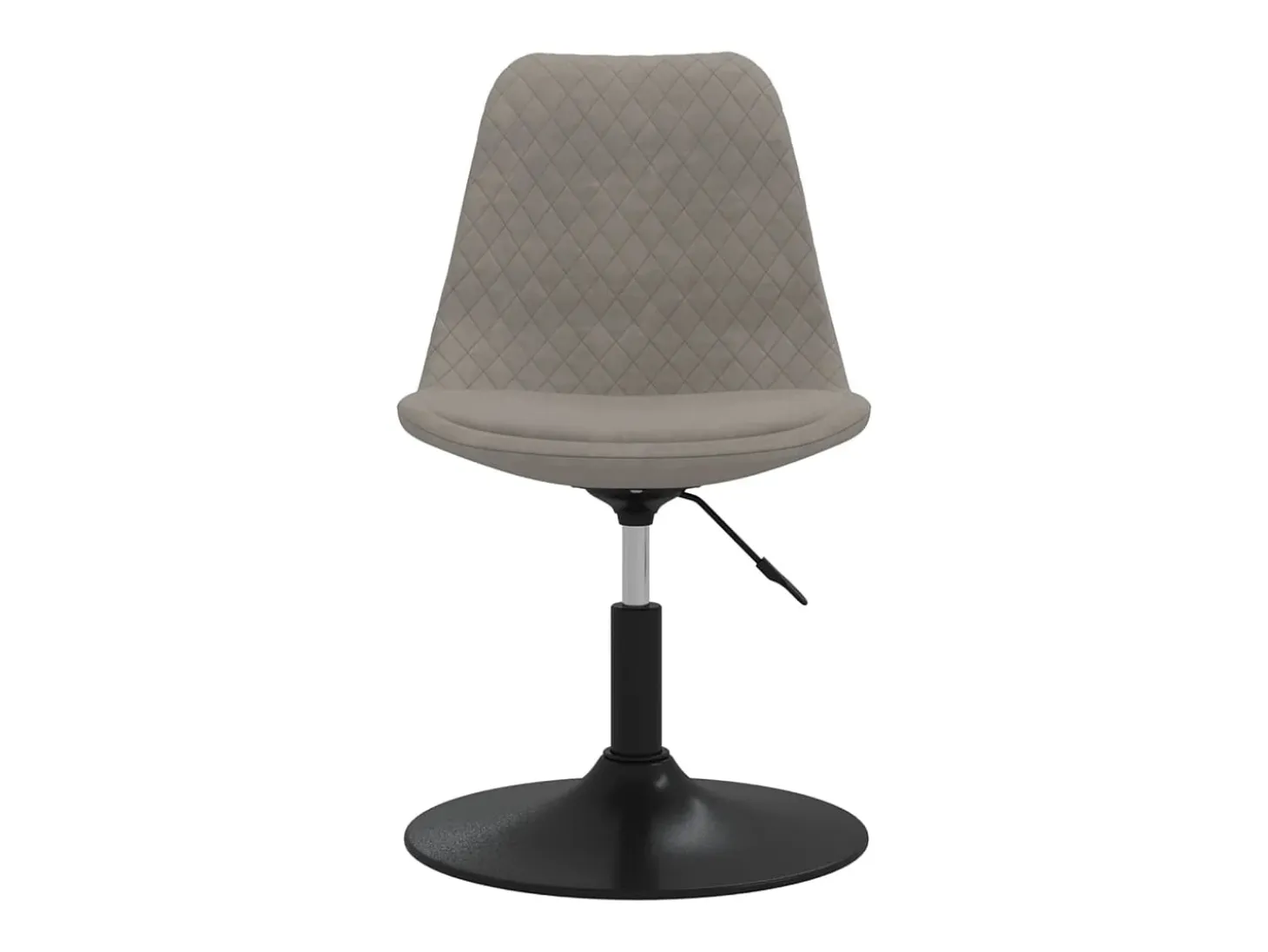 Juego de 4 Sillas de comedor giratorias terciopelo gris claro ES960831