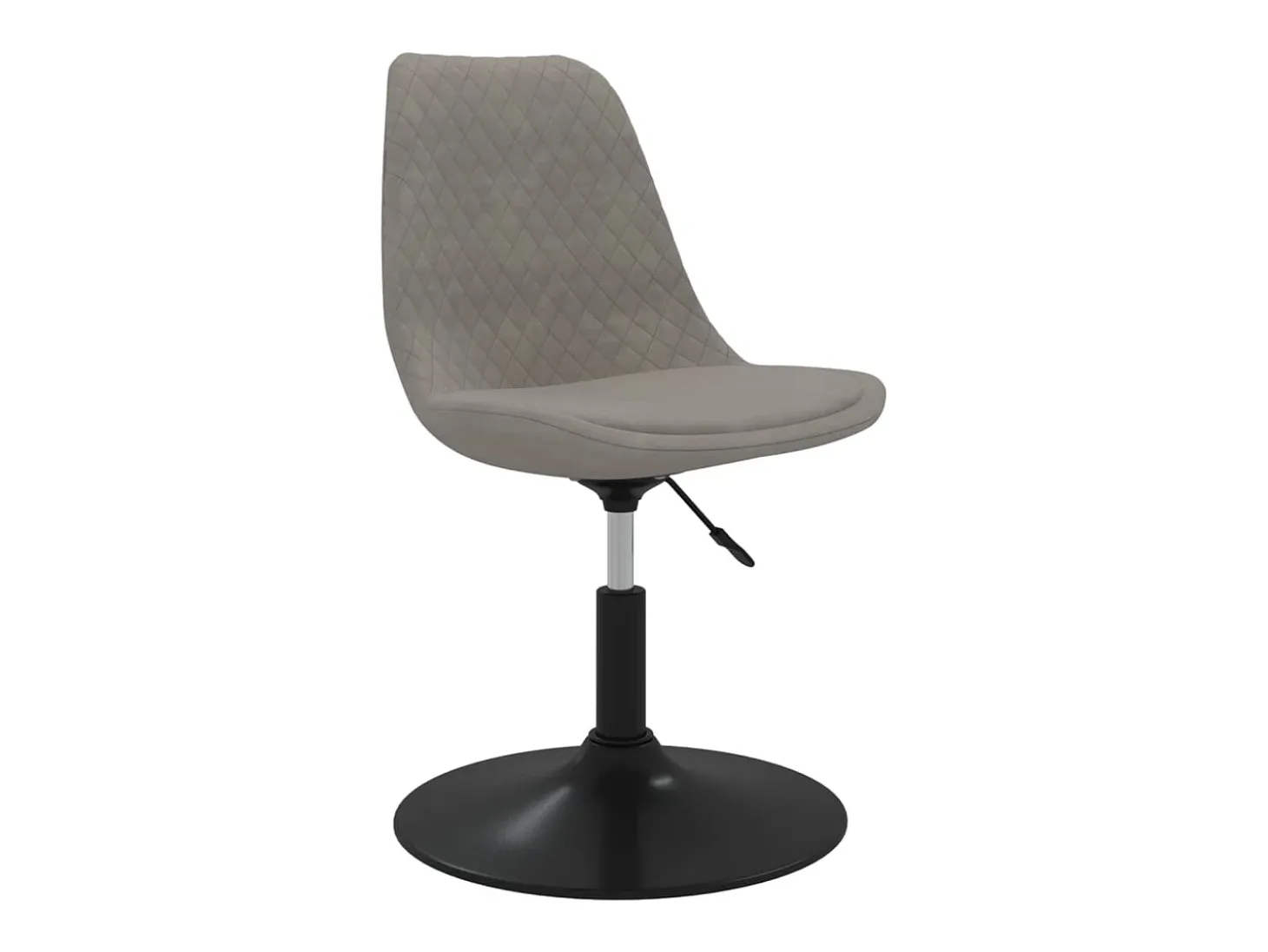 Juego de 4 Sillas de comedor giratorias terciopelo gris claro ES960831