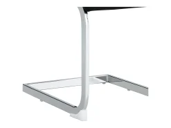 Juego de 6 sillas de comedor modernas con respaldo alto y patas tapizadas, respaldo de rayas cruzadas para comedor, cocina y oficina, color negro