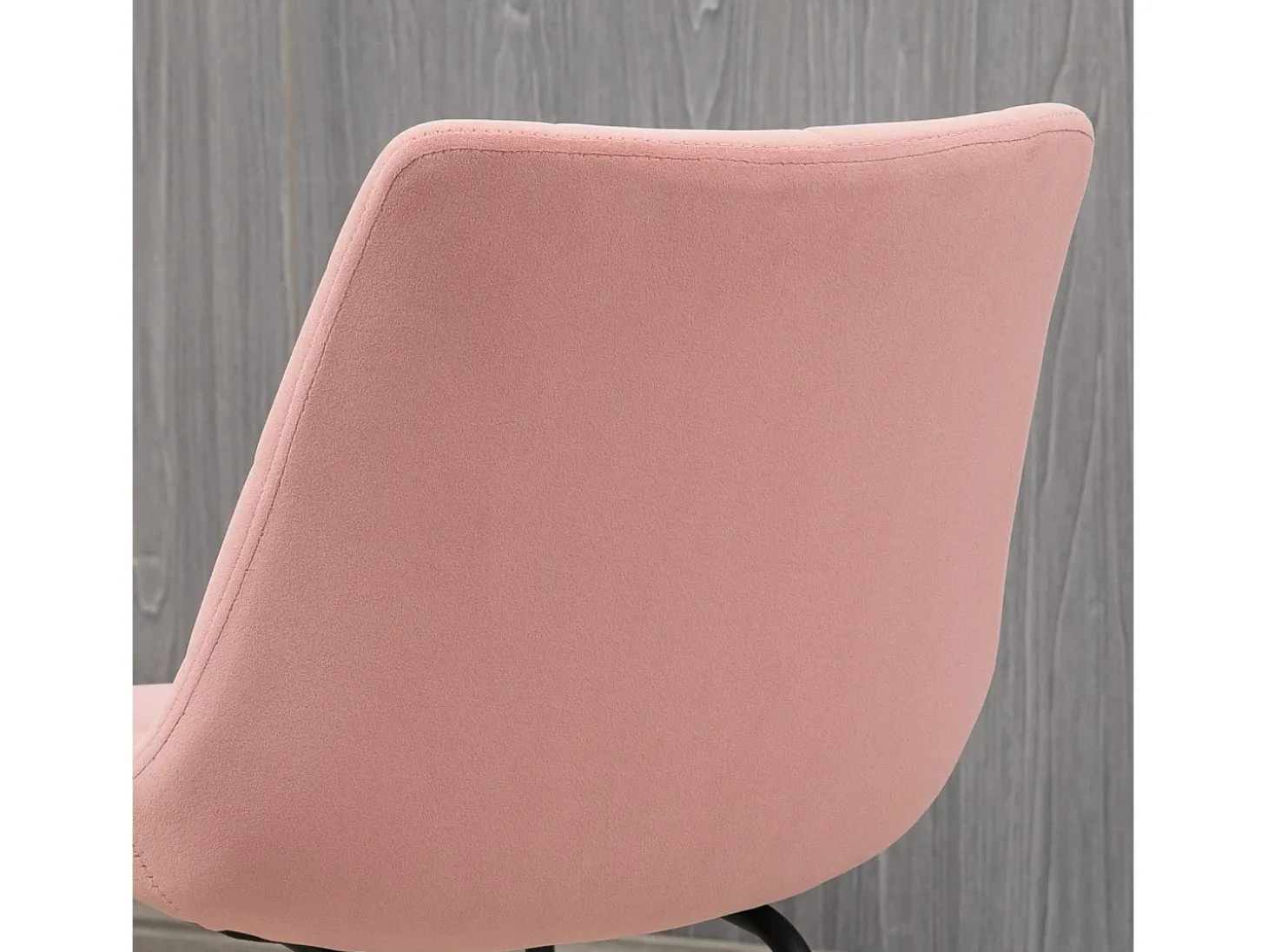 Juego de 2 sillas de comedor, silla de cocina con respaldo, funda de terciopelo en color rosa, diseño retro, patas de acero