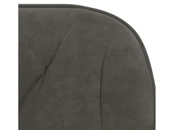 Juego de 2 sillas de comedor giratorias de terciopelo gris oscuro