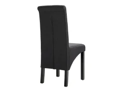 Juego de 4 sillas de comedor de tela gris oscuro